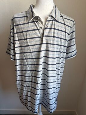 Flag & Anthem 100% Cotton Striped Polo Shirt